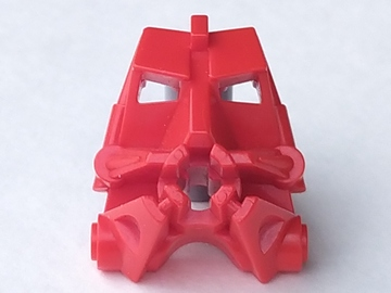 Large Figure Head Connector Block 3 x 4 x 1 2/3 in Red