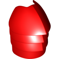 Large Figure Shoulder Cover, Armour, Ridged, Elite Praetorian Guard in Red