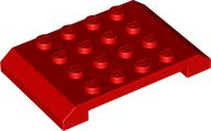 Brick Sloped 4 x 6 x 2/3 Double in Red