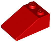 Brick Sloped 33° 3 x 2 in Red
