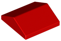 Brick Sloped 33° 2 x 2 Double in Red