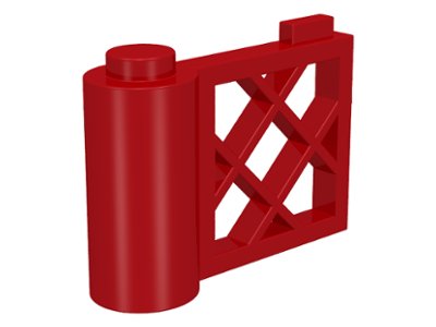 Fence Gate 1 x 3 x 2 in Red