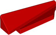 Brick Wedged, Sloped 1 x 5 x 1 1/3 Right in Red