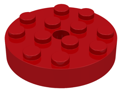 Turntable 4 x 4 Top in Red