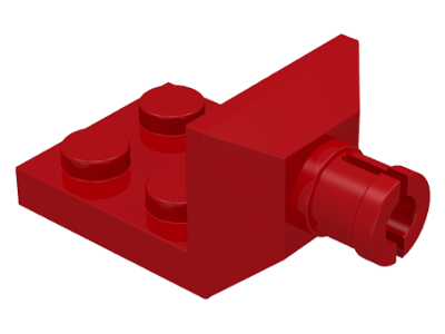 Plate Special 2 x 2 with Helicopter Tail Rotor Holder in Red