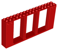 Frame 2 x 16 x 6 with Knobs in Red