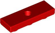 Tile Special 1 x 3 Inverted with Center Hole in Red