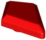 Tile Special 1 x 2 Diamond Plain in Red