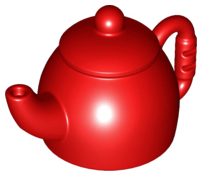 Duplo Teapot [Plain] in Red