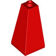 Brick Sloped 75° 2 x 2 x 3 Double Convex in Red