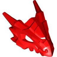 Creature Body Part, Dragon Head Upper Jaw, Hollow Eyes, Spikes in Red