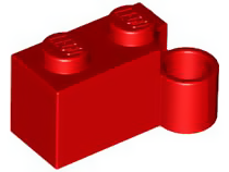 Hinge Brick 1 x 4 [Lower] in Red