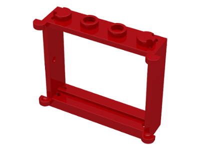 Window 1 x 4 x 3 in Red