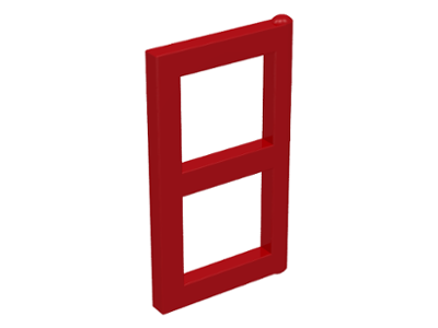 Window 1 x 2 x 3 Pane in Red