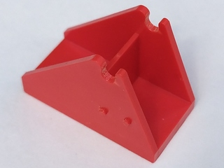 Fabuland Fire Ladder Holder 2 x 4 x 2 1/2 in Red