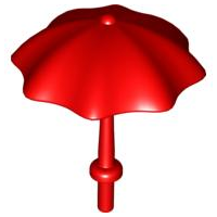Duplo Umbrella with Stop Ring in Red