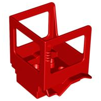Duplo Backhoe Tractor Cabin in Red