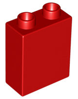 Duplo Brick 1 x 2 x 2 in Red