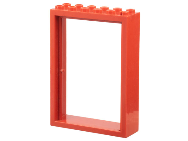 Door Frame 2 x 6 x 7 in Red