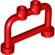 Bar 1 x 4 x 2 with Studs in Red