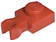 Plate Special 1 x 1 with Clip Vertical [Thin Open O Clip] in Red