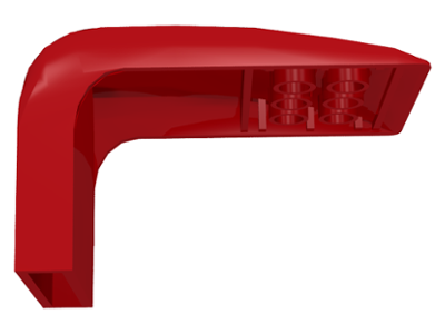 Fabuland, Car Roof, Fixed Curve in Red
