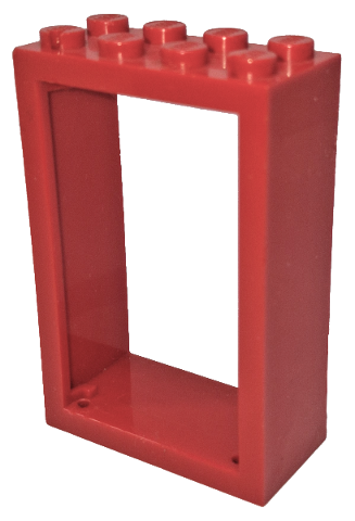 Door Frame 2 x 4 x 5 in Red