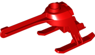 Helicopter Tail and Landing Gear in Red