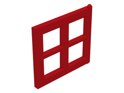 Window 2 x 4 x 3 Pane in Red