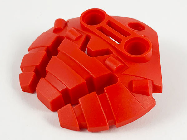 Large Figure Shield 5 x 5 with Triple Blasters in Red