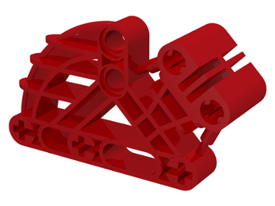Large Figure Skeletal, Torso, Beam 2 x 4 x 7 Angled in Red