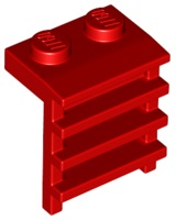 Plate Special 1 x 2 with Ladder in Red