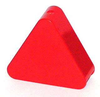 Duplo Brick 1 x 3 x 2 Triangle in Red