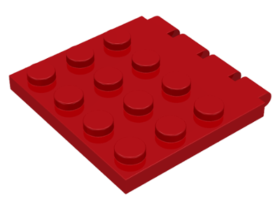 Hinge Vehicle Roof 4 x 4 in Red