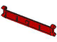 Garage Roller Door Section with Handle in Red