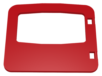Duplo Door / Window in Red