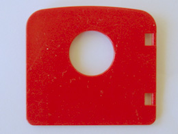 Duplo Door / Window with Porthole in Red