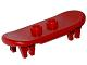Sports Skateboard with Trolley Wheel Holders in Red