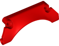 Technic Panel Car Mudguard Arched 9 x 2 x 3 #30 in Red
