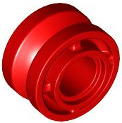 Wheel 11 x 8 with Center Groove in Red