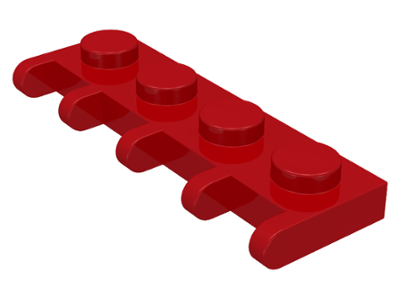 Hinge Vehicle Roof Holder 1 x 4 in Red