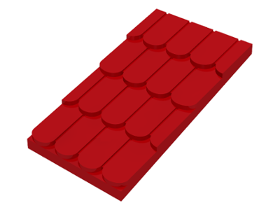 Fabuland, Roof Slope without Top Hole in Red