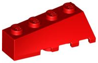 Brick Wedged, Sloped 45° 4 x 2 Left in Red