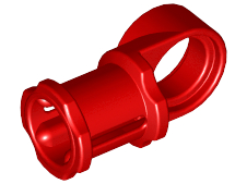 Technic Axle and Pin Connector Toggle Joint Smooth in Red