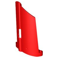 Technic Panel Fairing #20 Large Long, Small Hole, Side A in Red