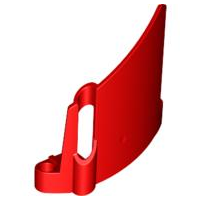 Technic Panel Fairing #23 Large Short, Small Hole, Side B in Red