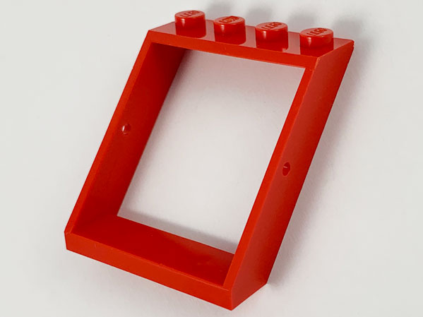 Window 4 x 4 x 3 Roof in Red