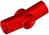 Technic Axle and Pin Connector Angled #7 - 168.75° in Red