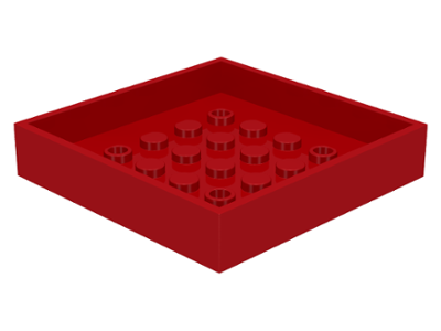 Box 6 x 6 Bottom in Red