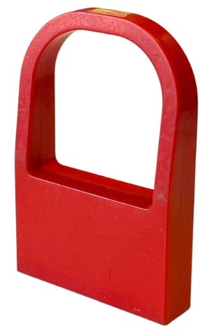 Windowscreen 1 x 4 x 5 Curved Top in Red
